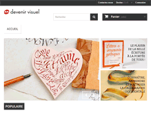 Tablet Screenshot of devenirvisuel.com